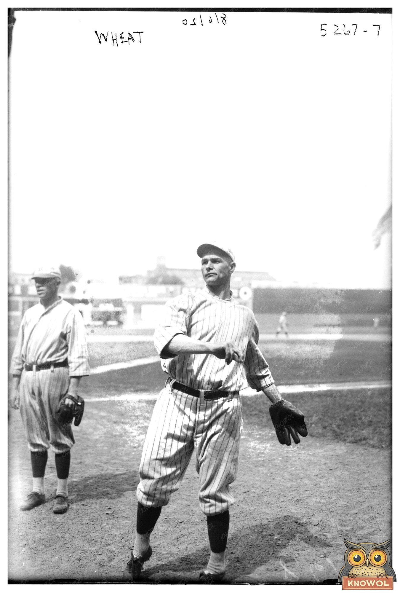 1920 Brooklyn Baseball Star in Action