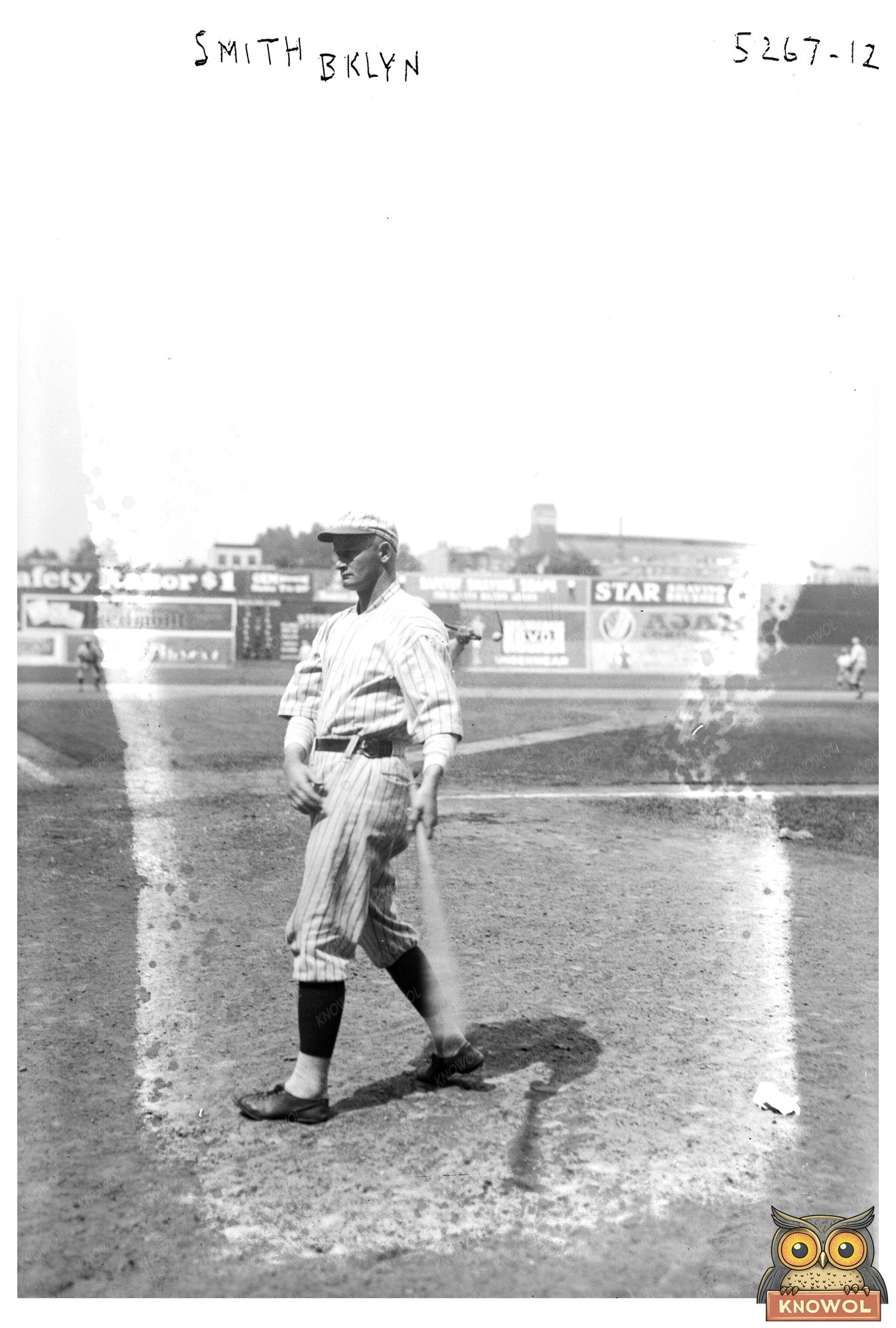 1920 Brooklyn Baseball Star Sherry Smith Portrait