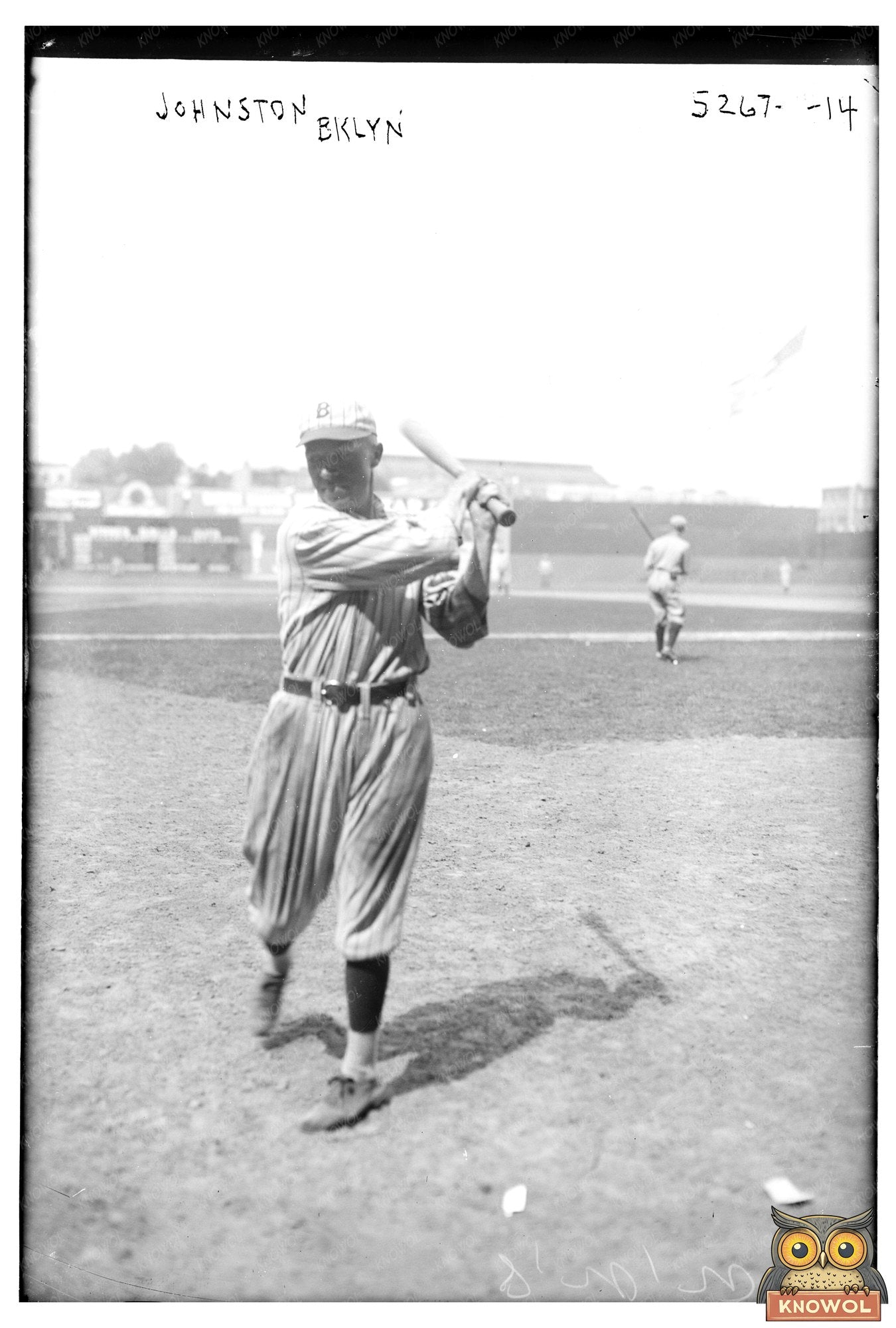 1922 Brooklyn Baseball Star: Jimmy Johnston in Action