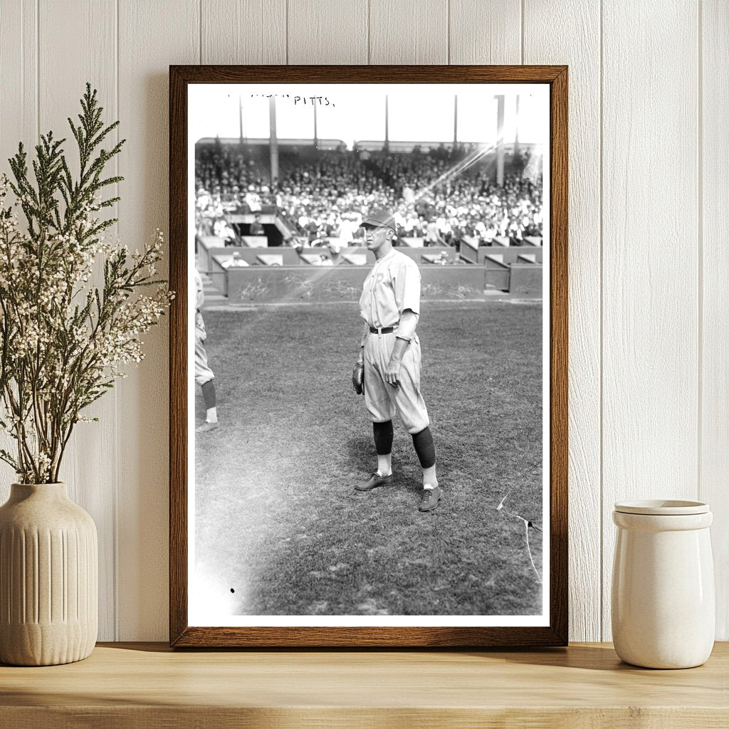1921 Pittsburgh NL Baseball Star in Vintage Glass Negative
