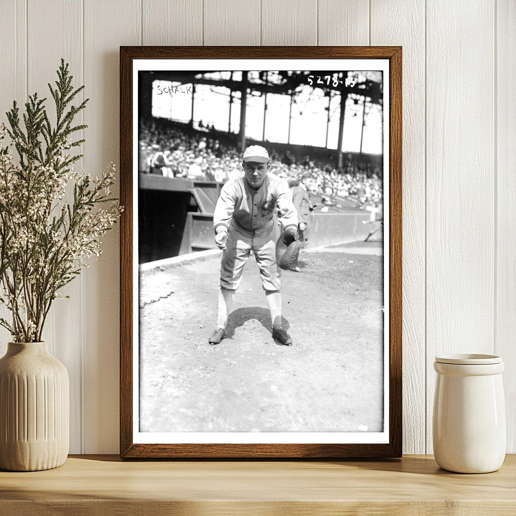 1920 Chicago Baseball Star in Action