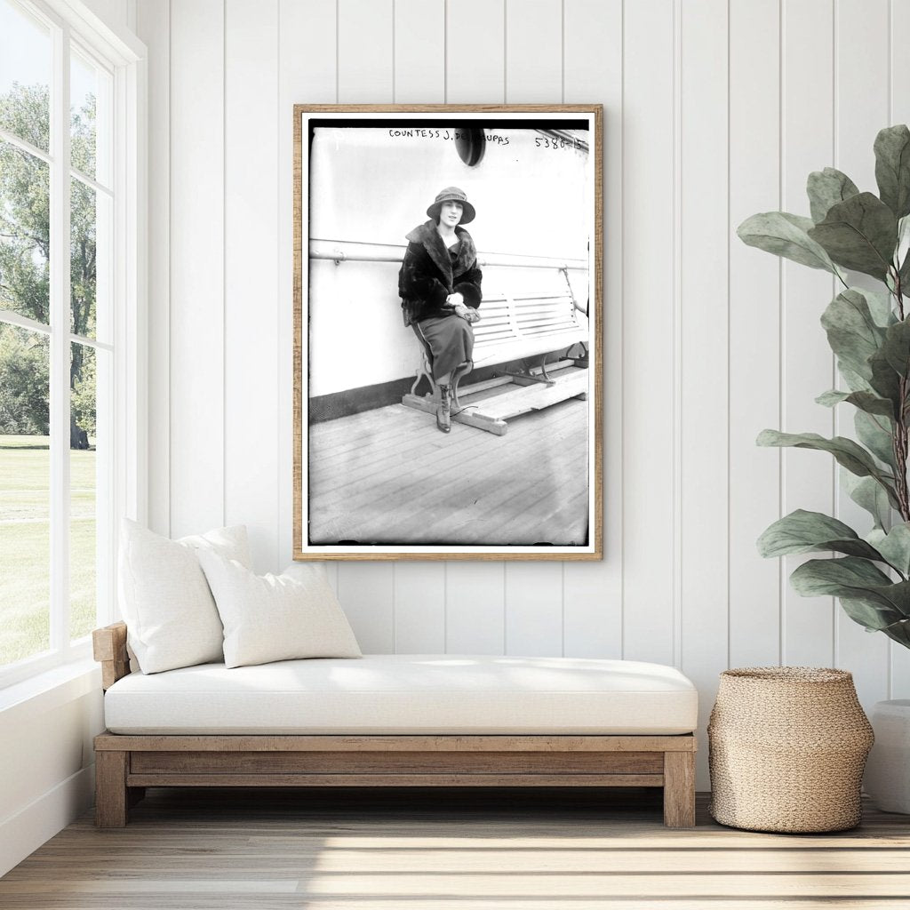 Elegant Countess in Historic Milieu, 1915-1920