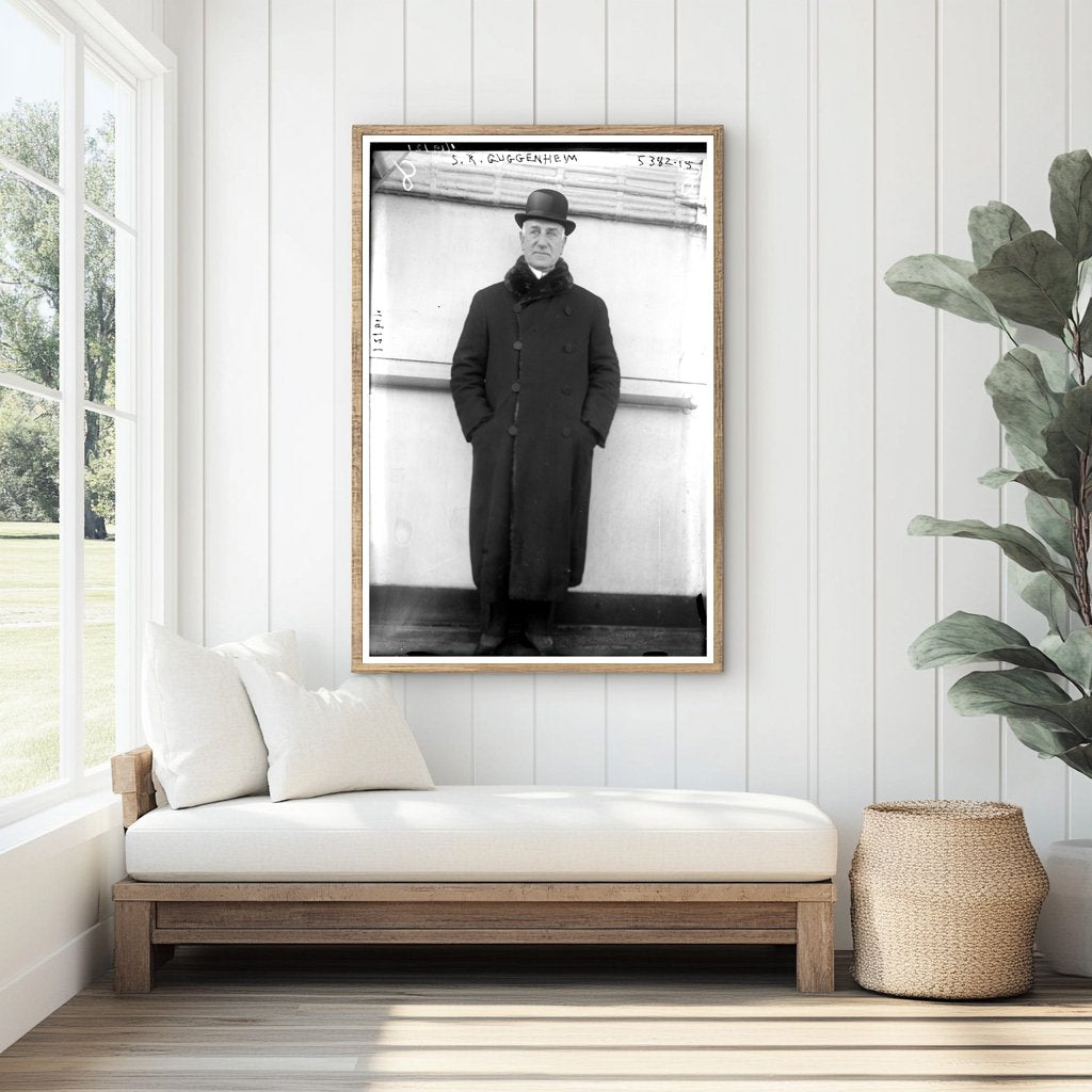 1910s Portrait of Industrialist & Art Patron S.R. Guggenheim