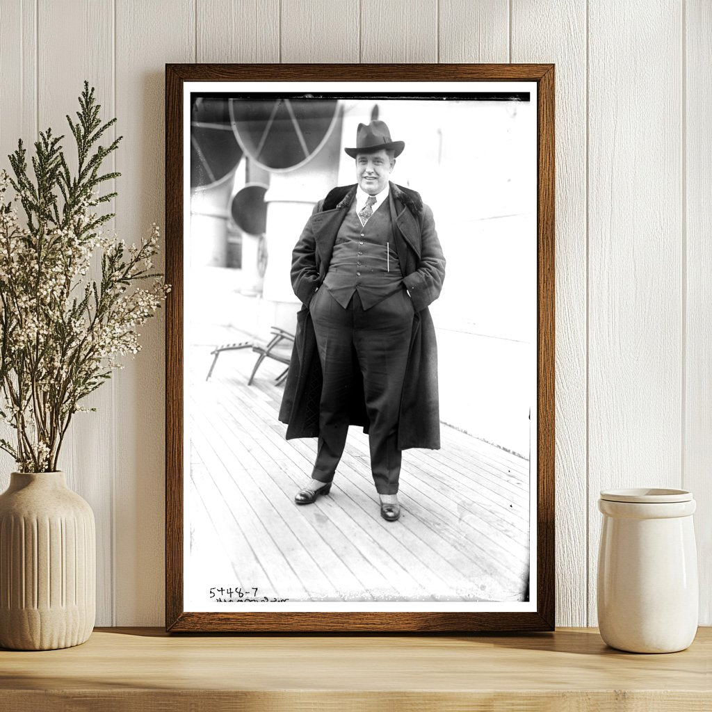 1921 Portrait of Influential Early 20th Century Leader