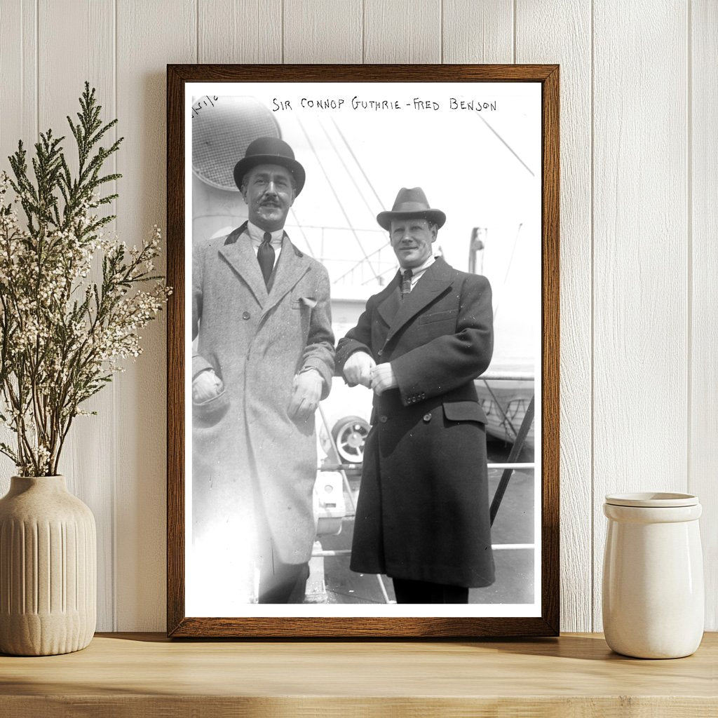 1920s Portrait of Sir Connop Guthrie & Fred Benson