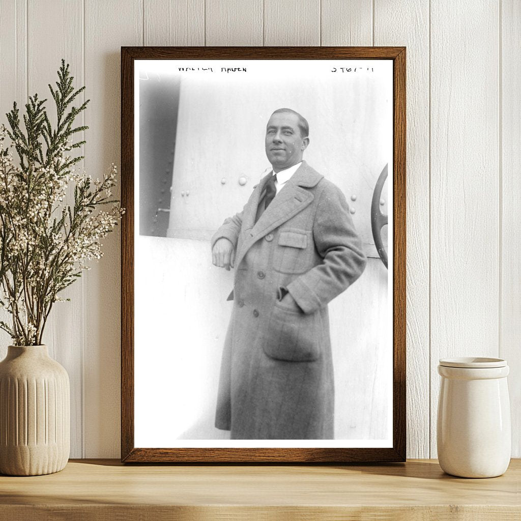 1920s Golf Legend in Action: Black and White Mastery