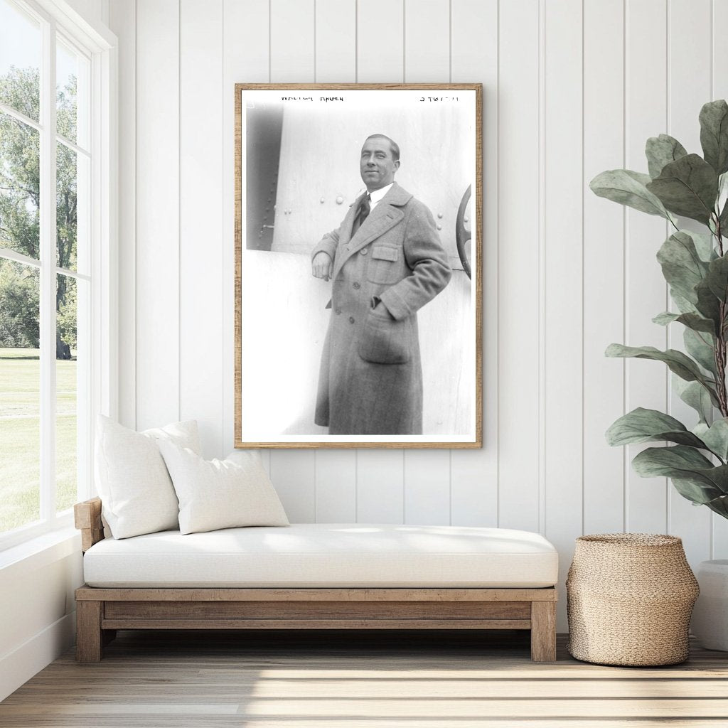 1920s Golf Legend in Action: Black and White Mastery