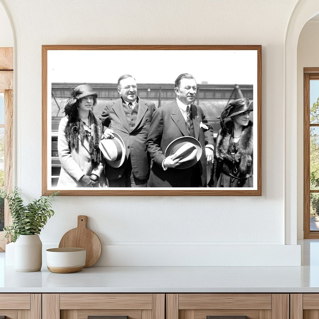 1920s Group Portrait of Pioneers in Historical Travel