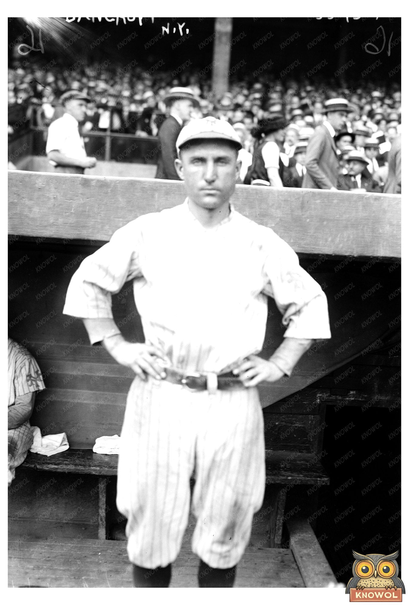 1920 Vintage Baseball Star: Dave Bancroft in Action