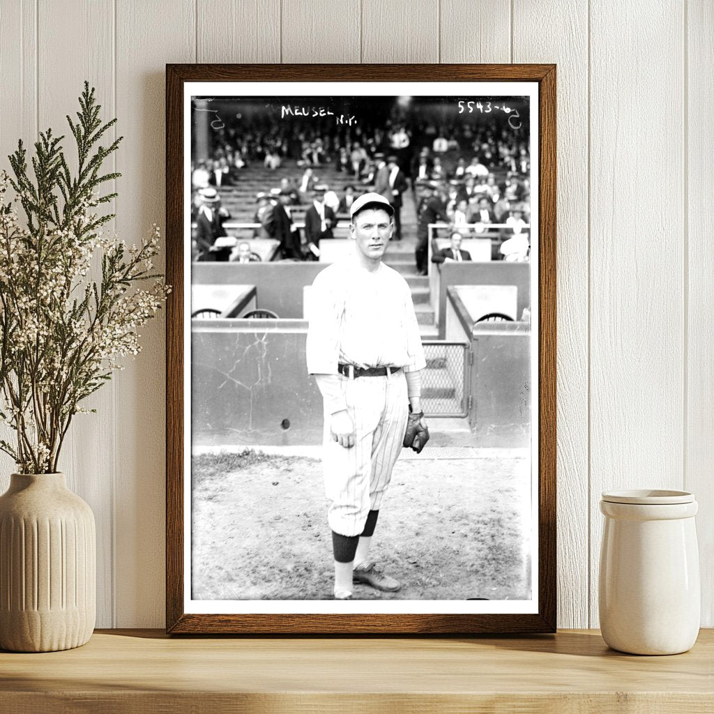 1922 New York Baseball Star Emil Meusel in Action