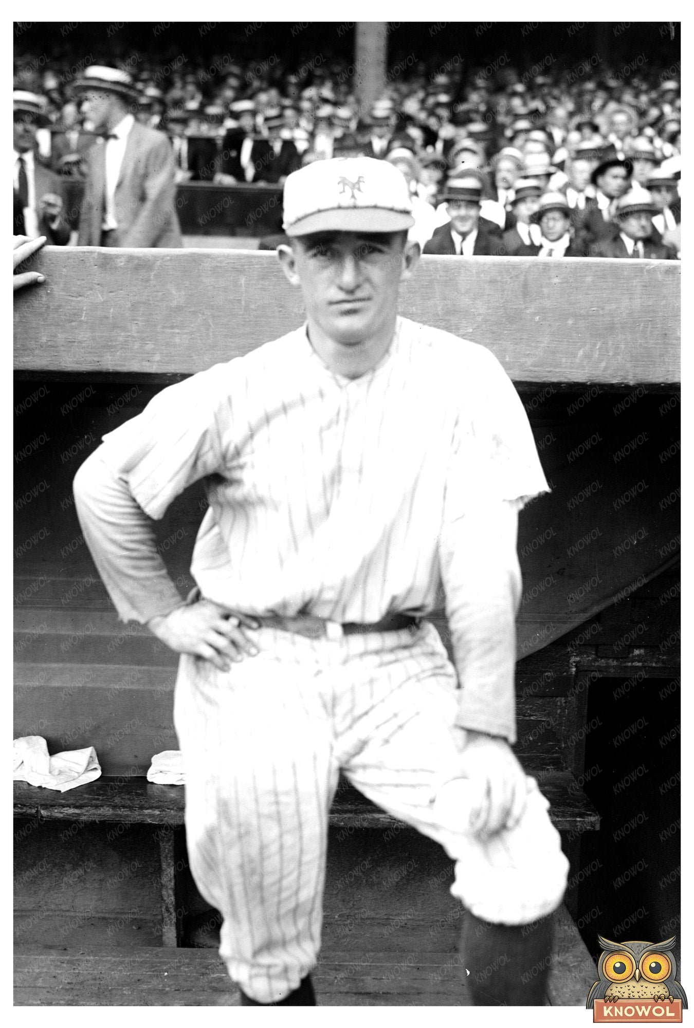 “1921 Baseball Star Frankie Frisch with New York Giants”