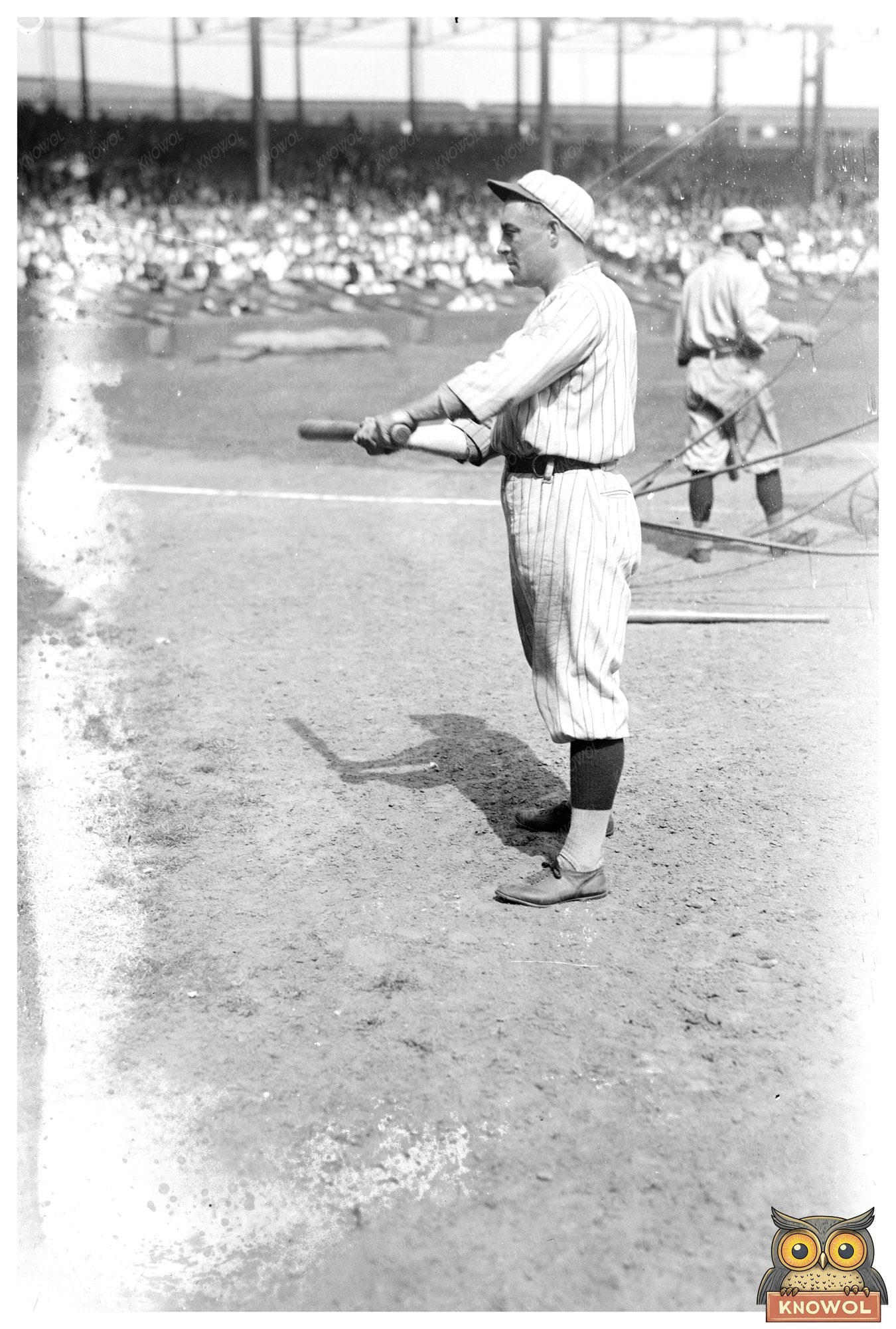 1921 New York NL Baseball Star in Action