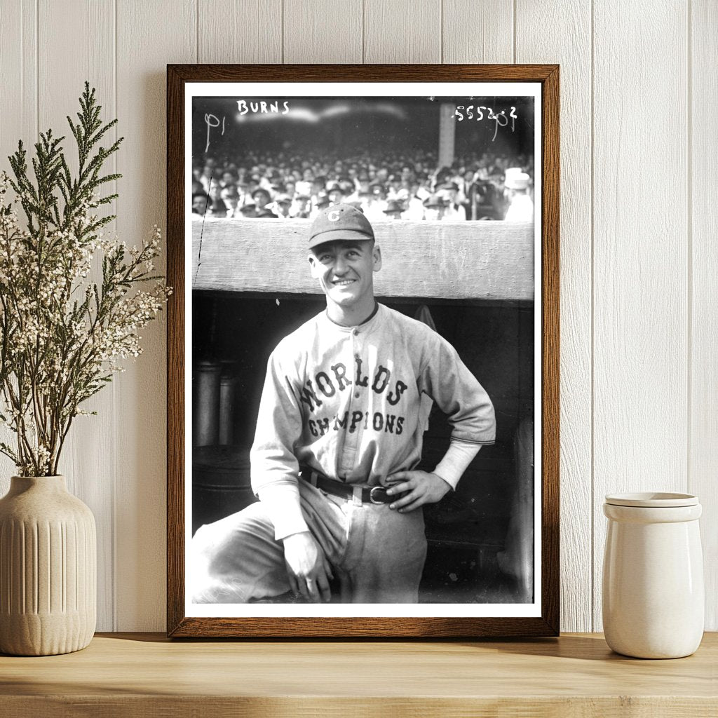 1921 Cleveland AL Baseball Star George H. Burns Photo