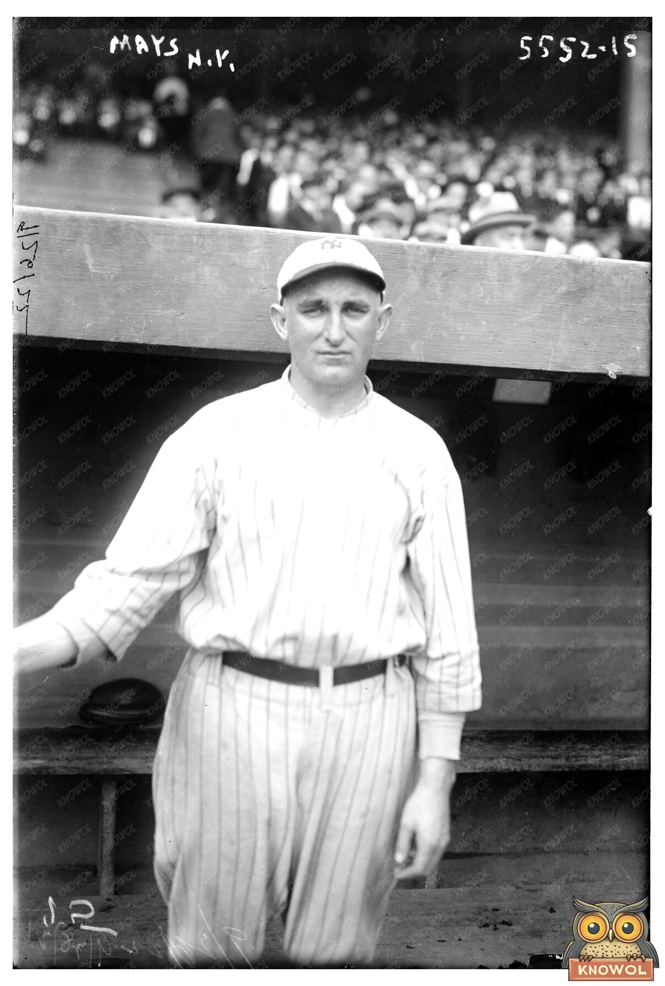 1920 New York Baseball Legend in Action