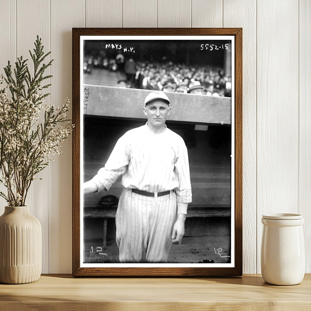 1920 New York Baseball Legend in Action