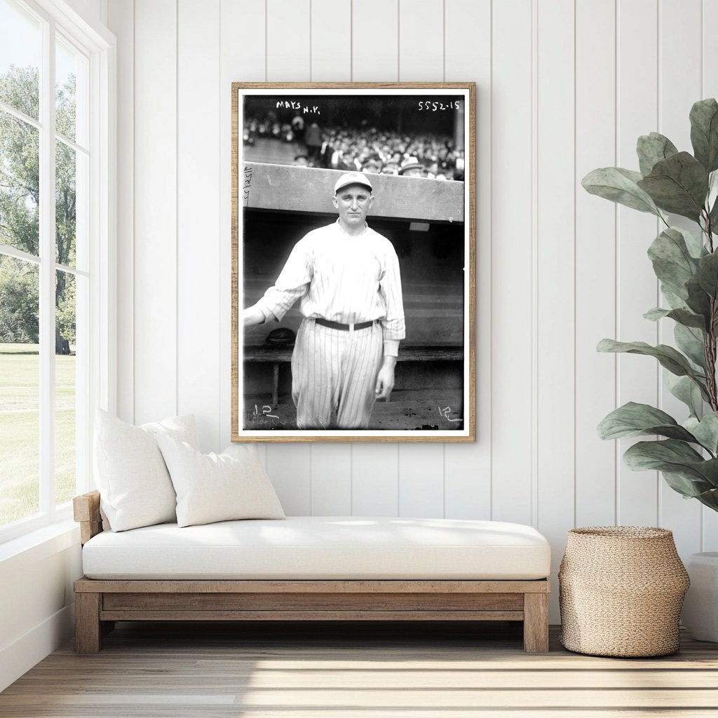 1920 New York Baseball Legend in Action