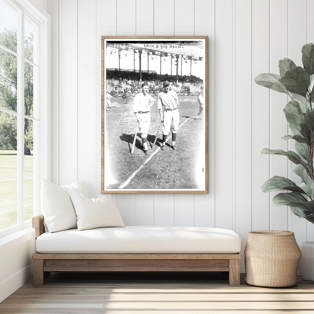 1921 Baseball Stars: Emil & Bob Meusel in Action