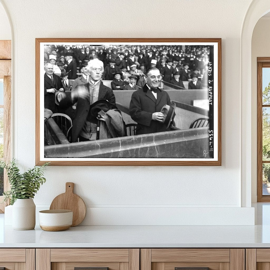 1922 Baseball Legacy: Landis and Ruppert Unite