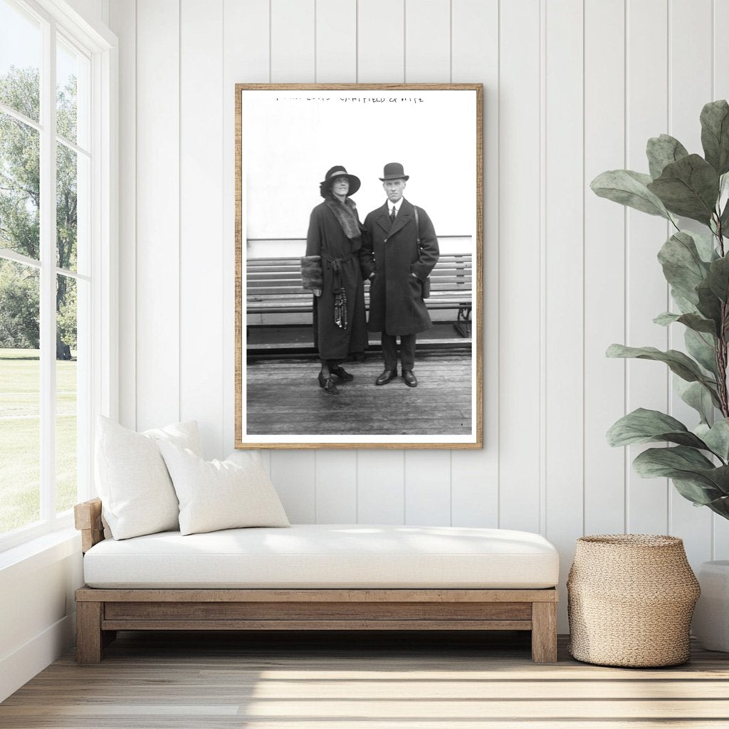 1920s British Naval Leader & His Elegant Spouse