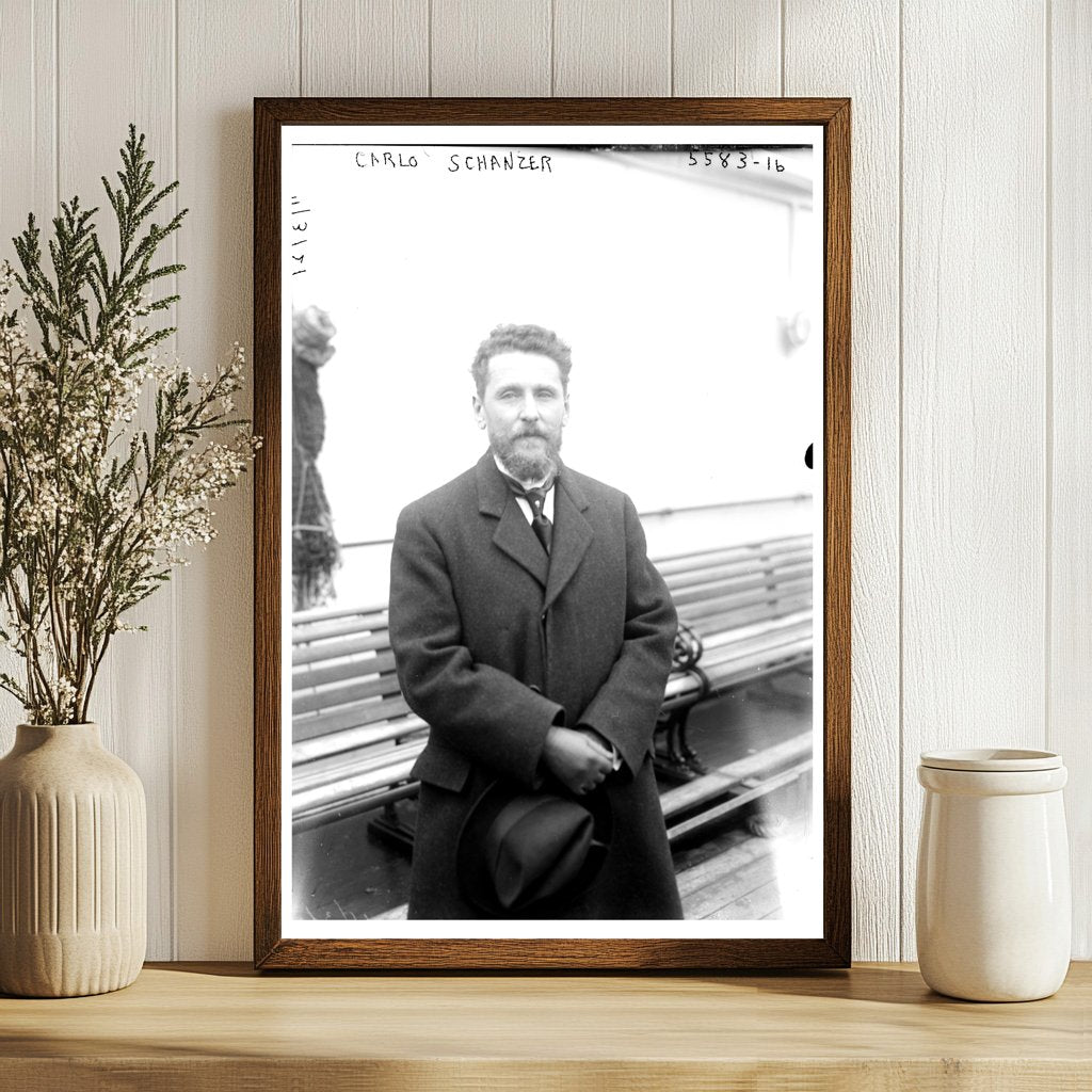 1920s Aviation Pioneer: Portrait of Carlo Schanzer