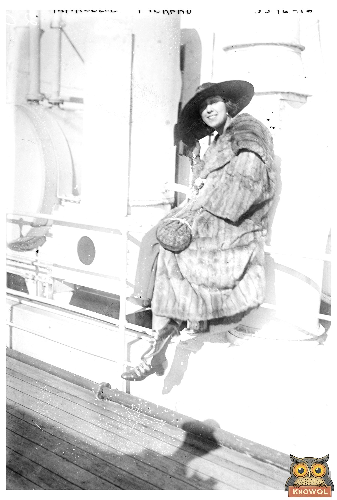 1920s Icon: Marcelle Pickard Vintage Glass Photograph