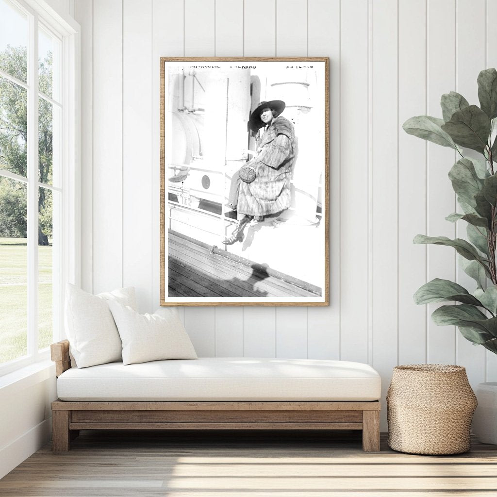 1920s Icon: Marcelle Pickard Vintage Glass Photograph