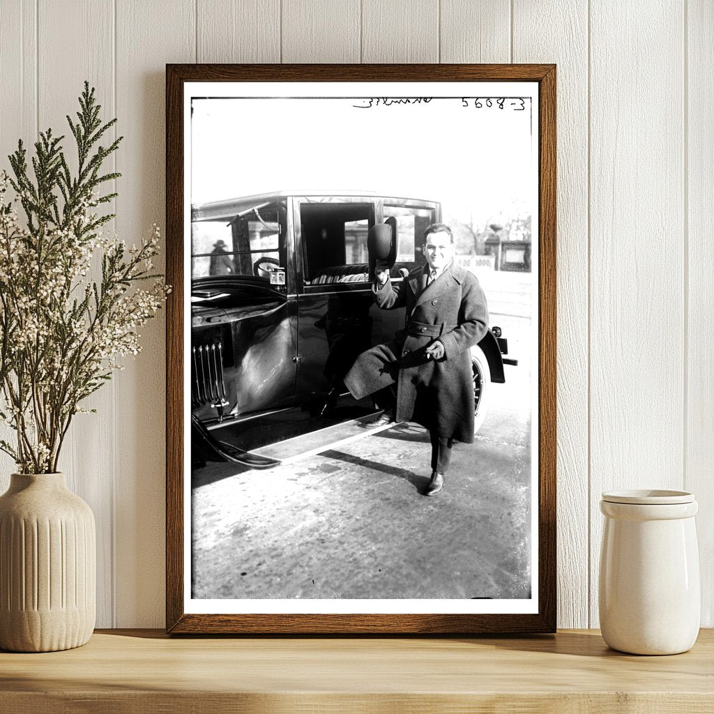 1920s Portrait of Chamlee: Timeless Glass Plate Negative