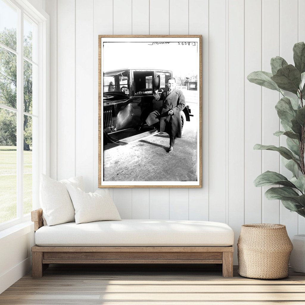 1920s Portrait of Chamlee: Timeless Glass Plate Negative