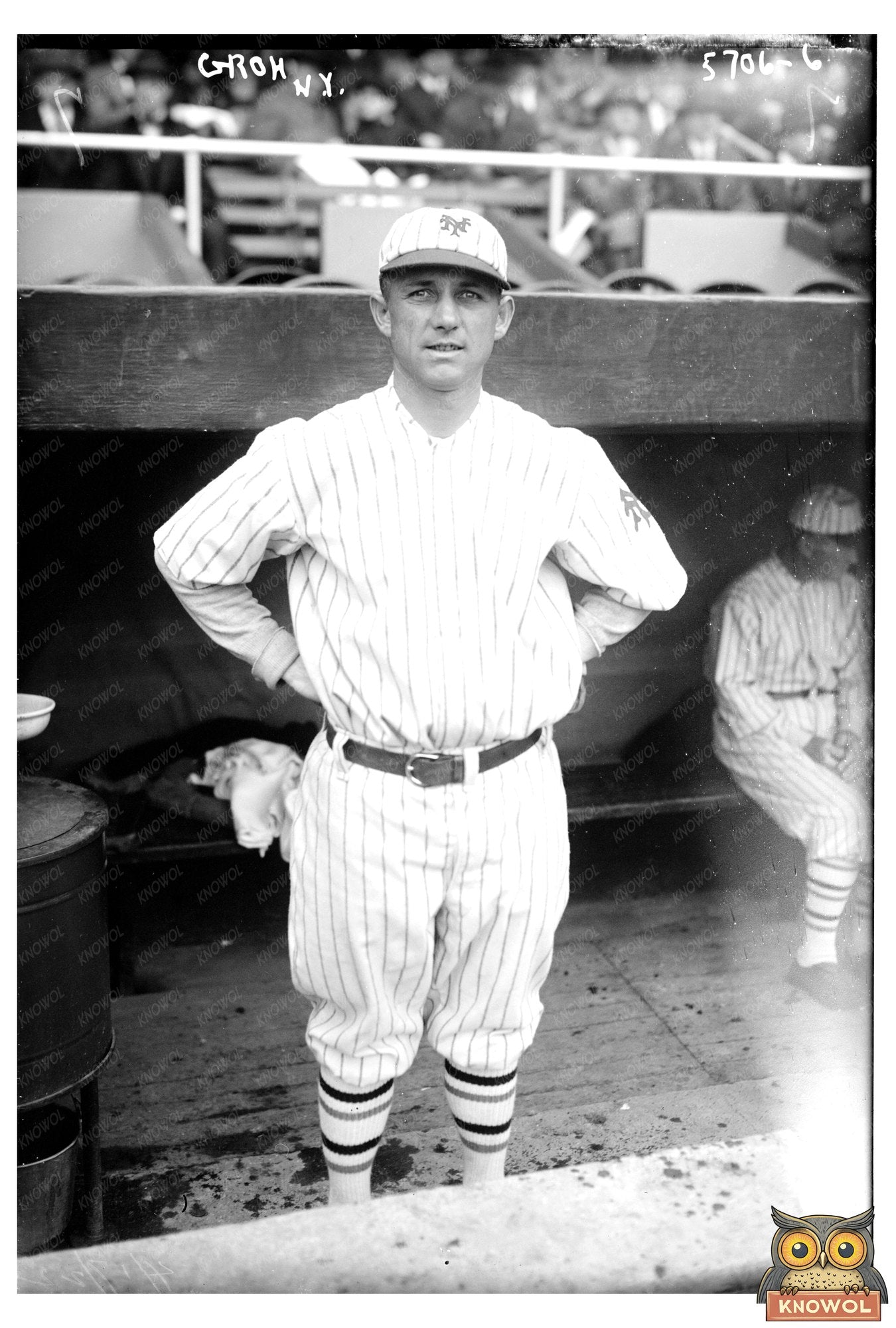 1922 Vintage Portrait of New York NL Baseball Icon