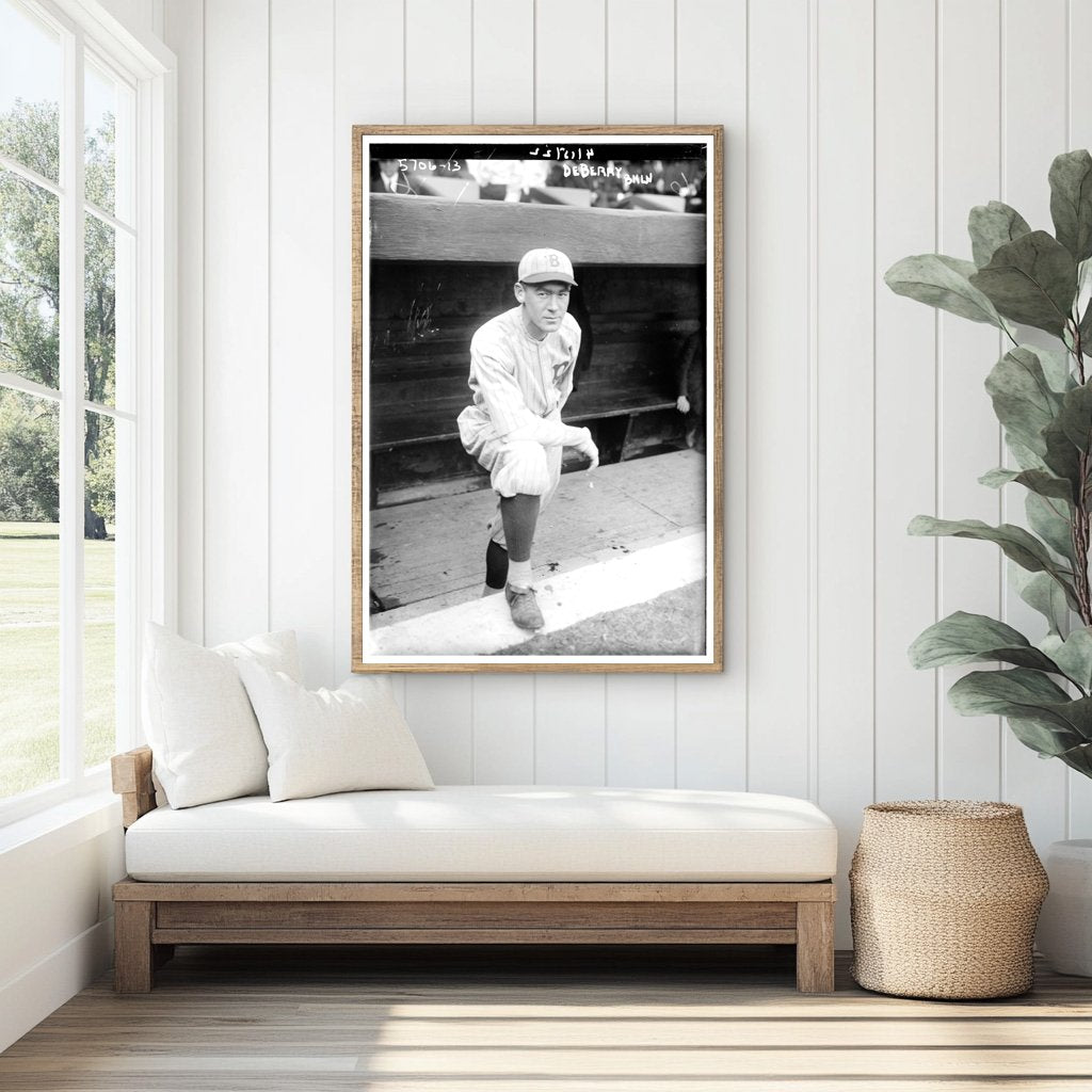 1922 Brooklyn Baseball Star Hank DeBerry Portrait