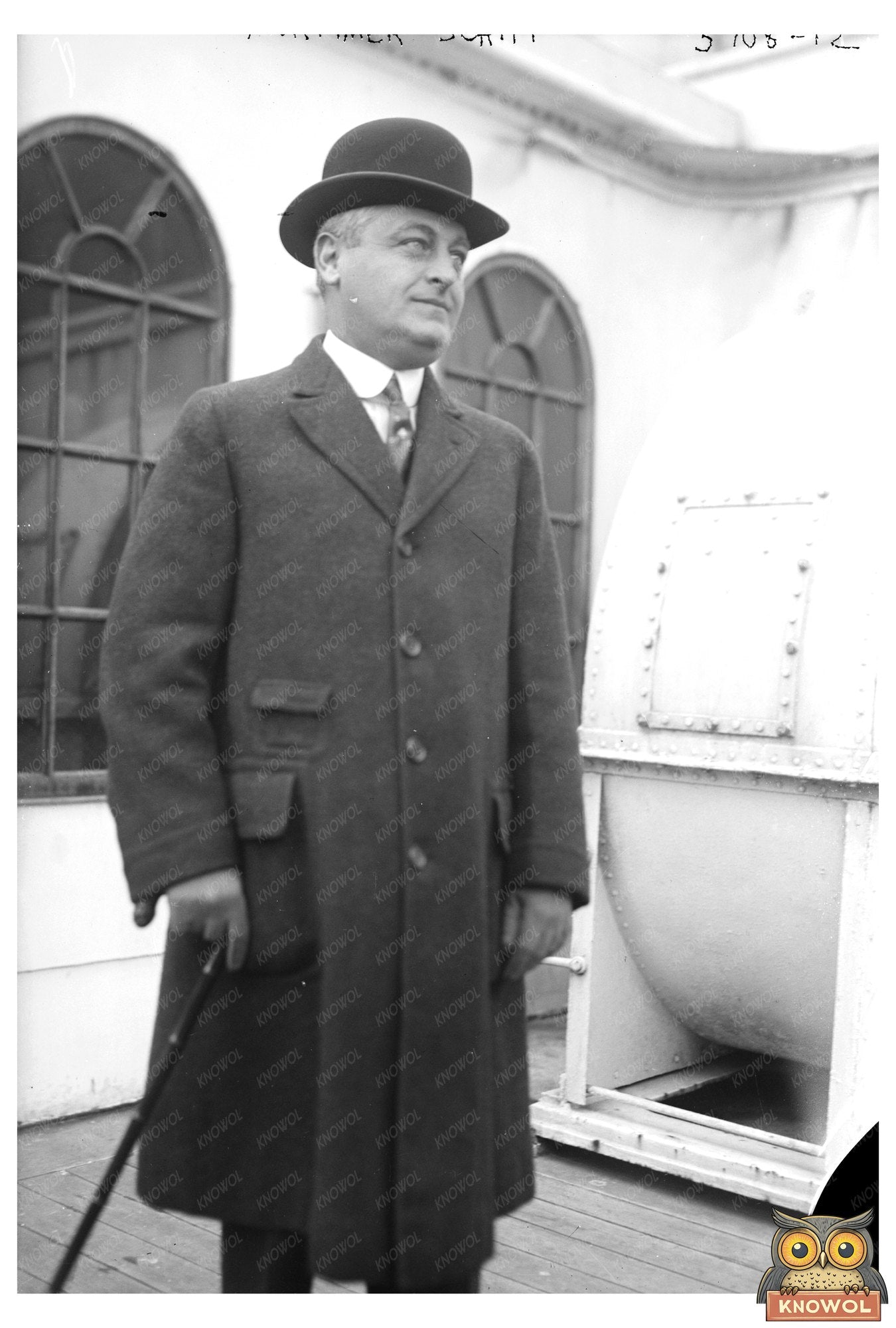 Elegant Portrait of Early 20th Century Financier