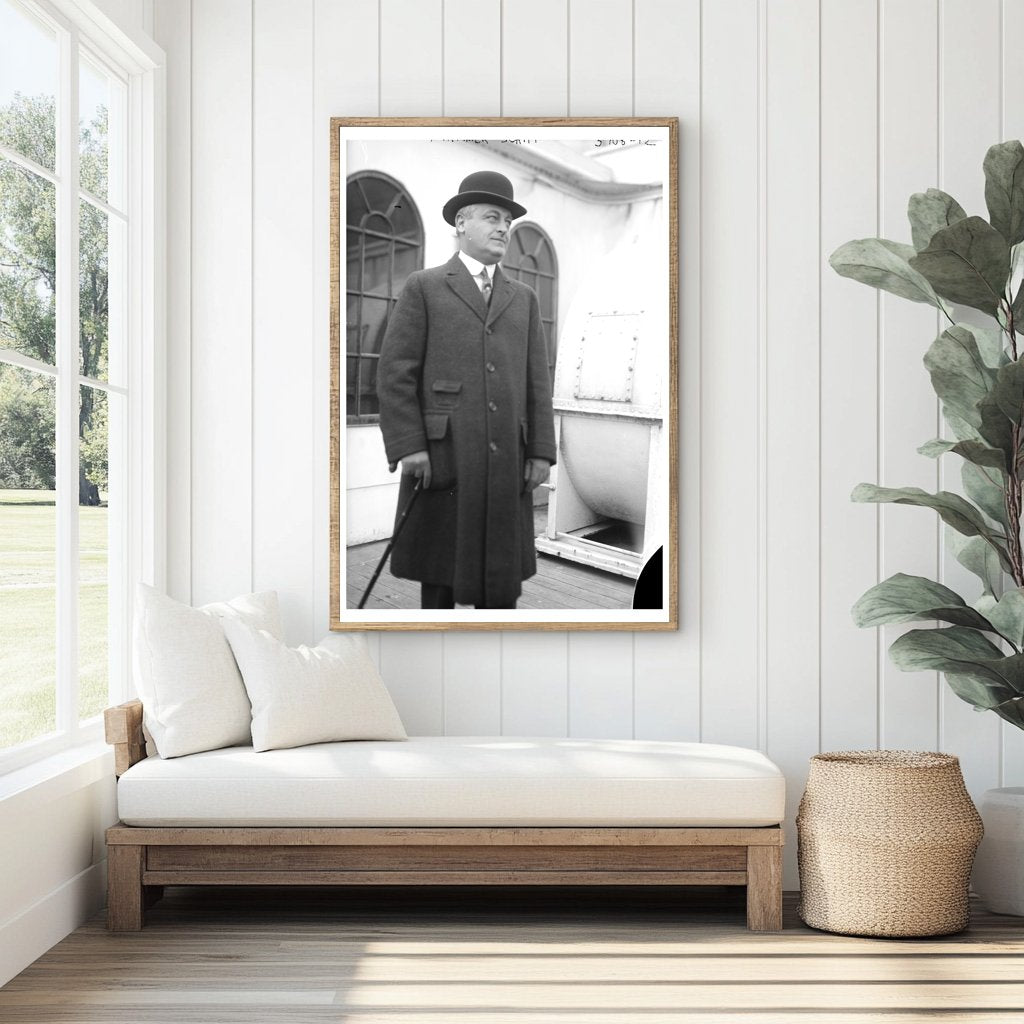 Elegant Portrait of Early 20th Century Financier