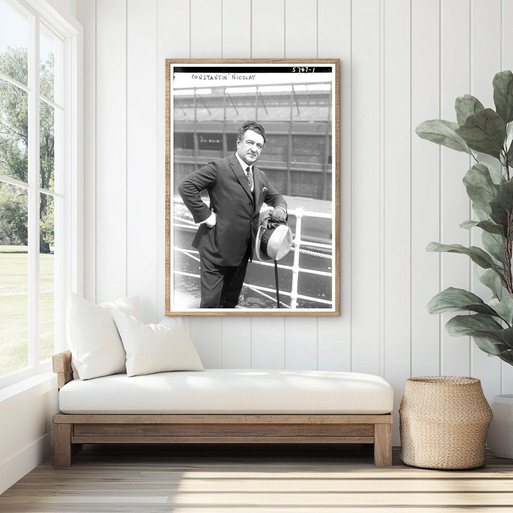 1922 Portrait of Influential Figure Constantin Nicolay