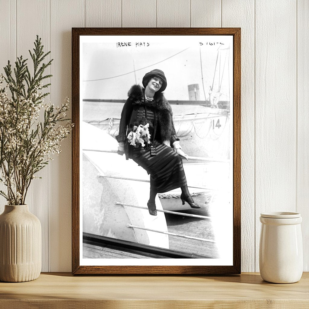 1922 Portrait of Irene Hays: A Glimpse into History