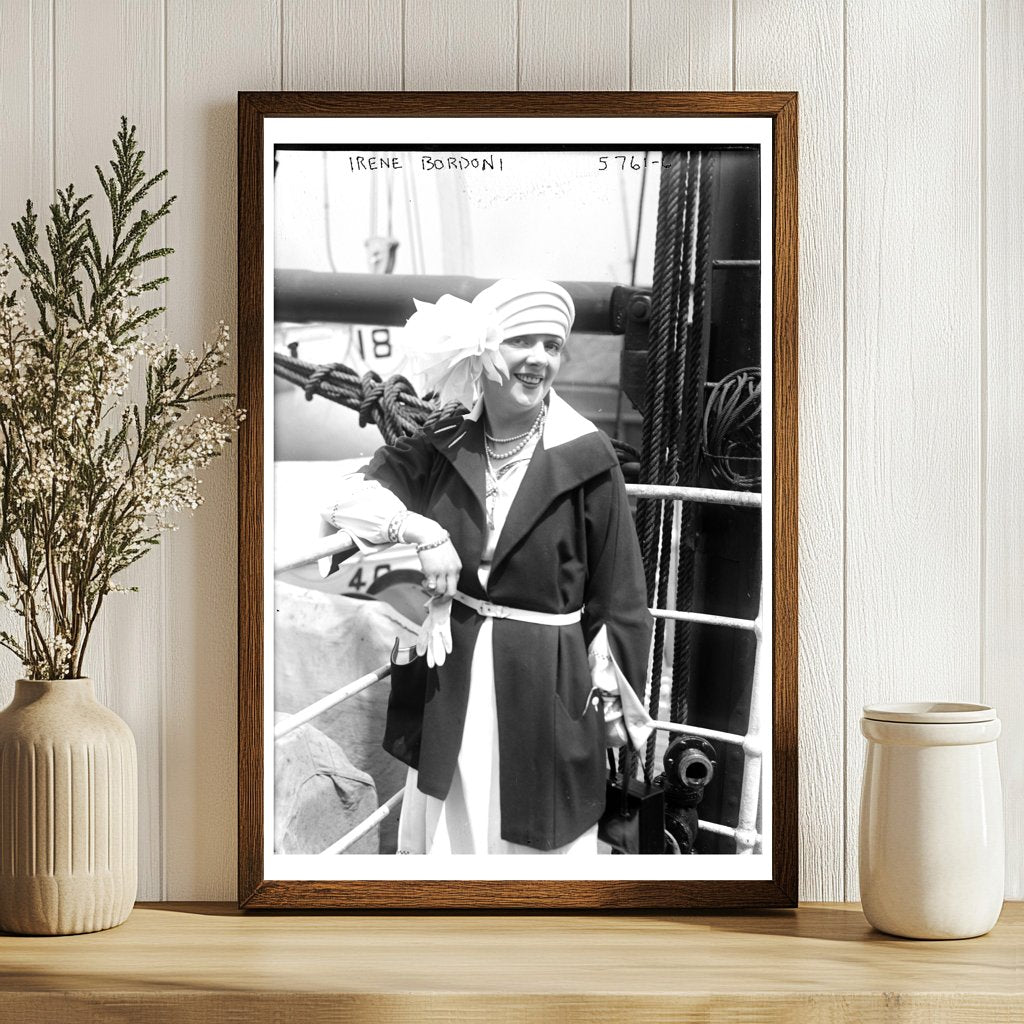 Captivating 1920s Stage Star Irene Bordoni Portrait