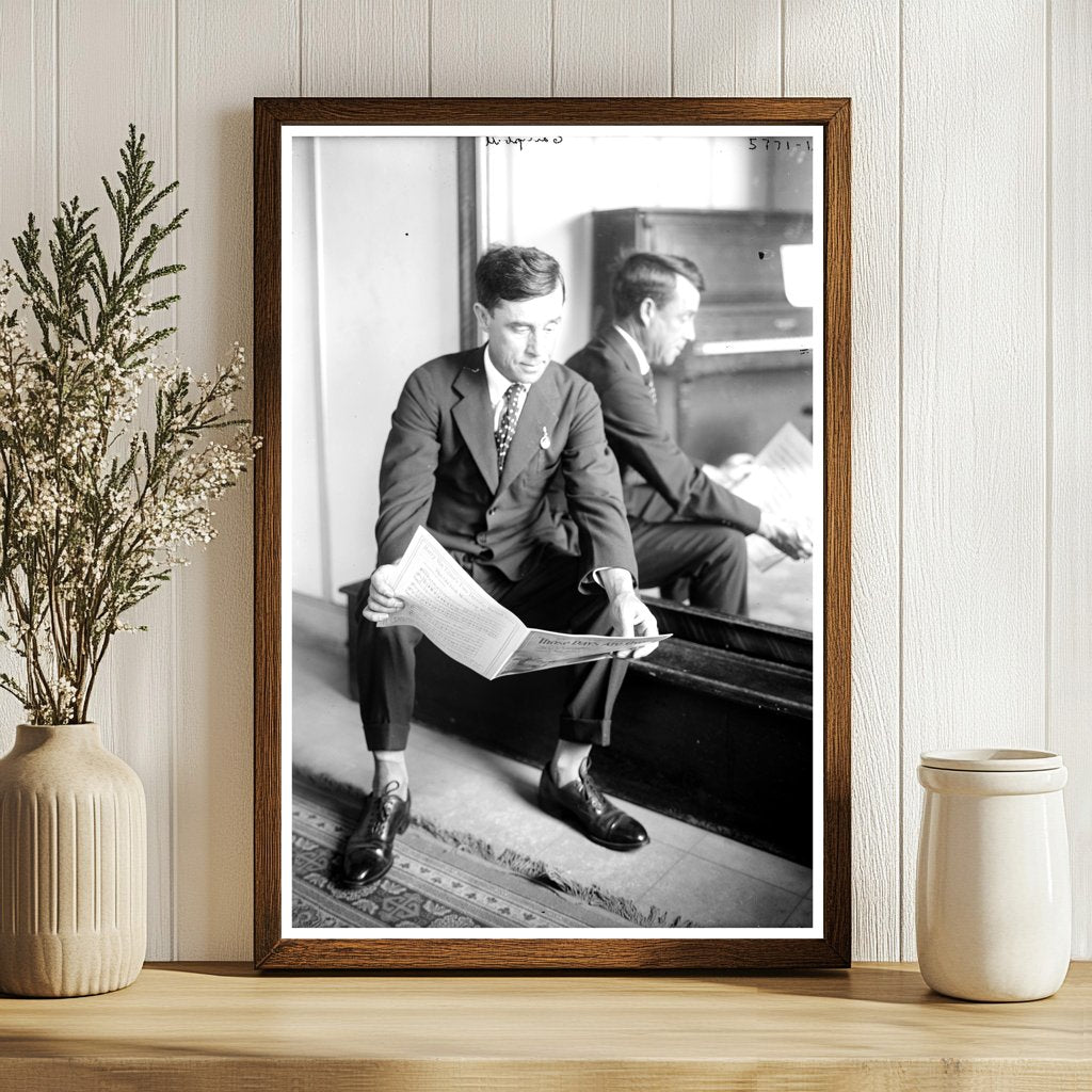 1920s Glass Negative of Musician Albert Campbell