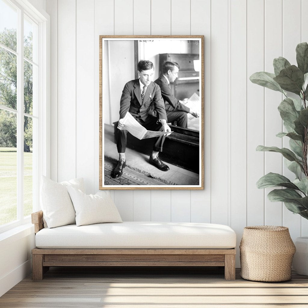 1920s Glass Negative of Musician Albert Campbell