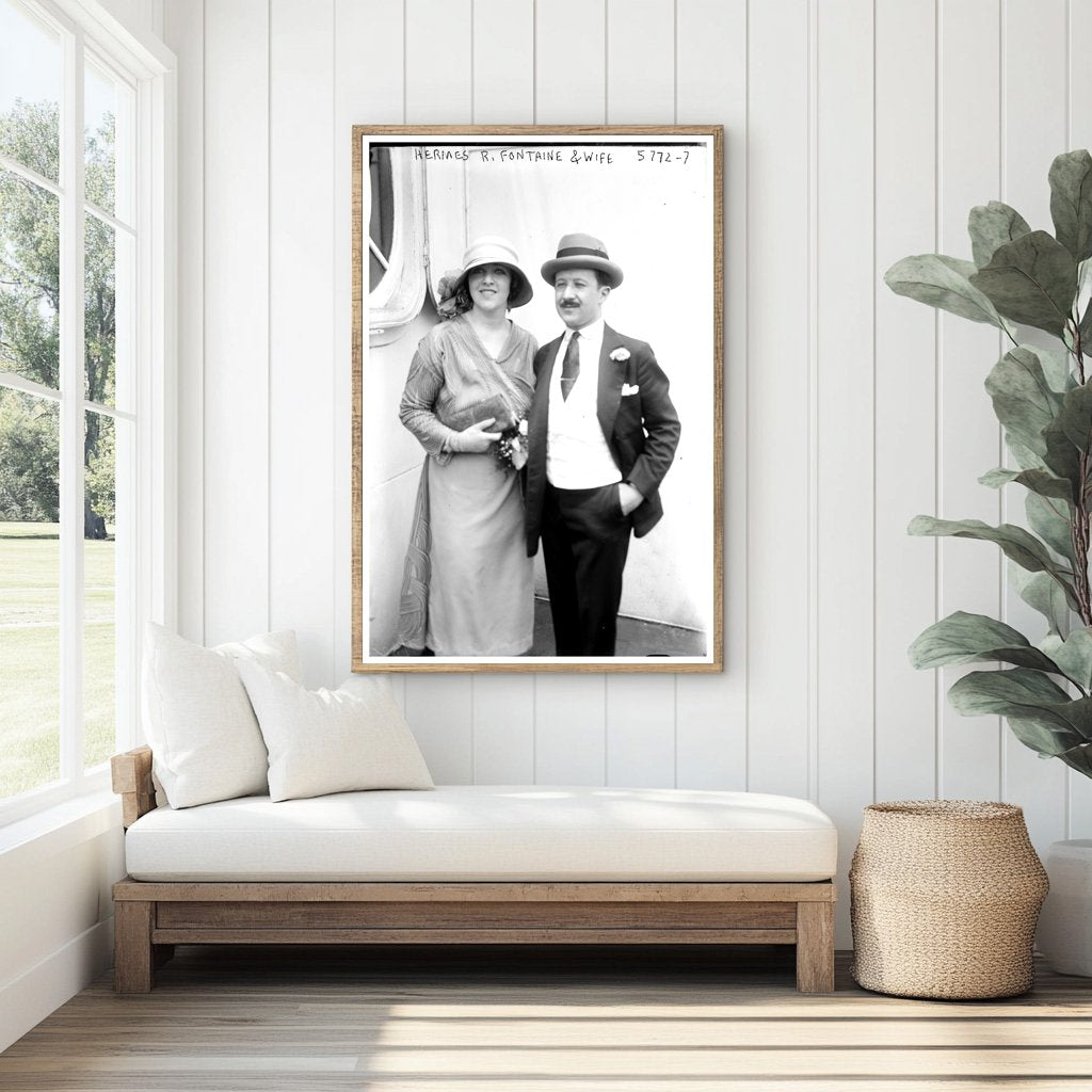 1920s Couple Embracing Everyday Life Together