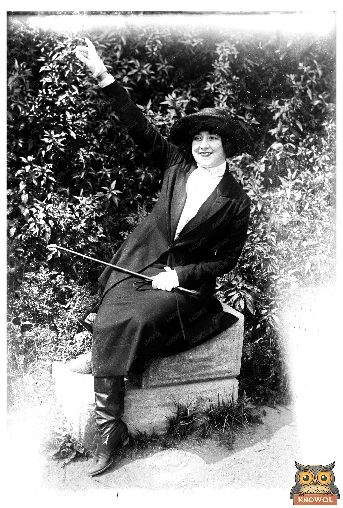 1920s Vintage Portrait of a Mysterious Figure