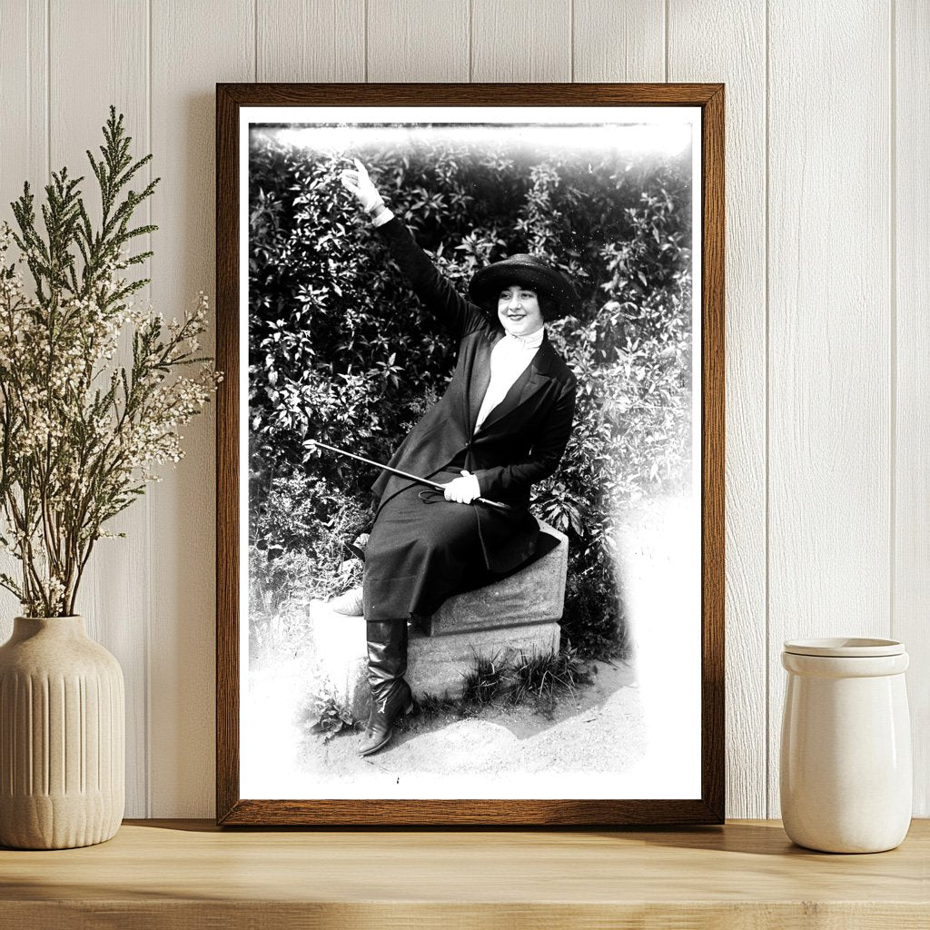 1920s Vintage Portrait of a Mysterious Figure