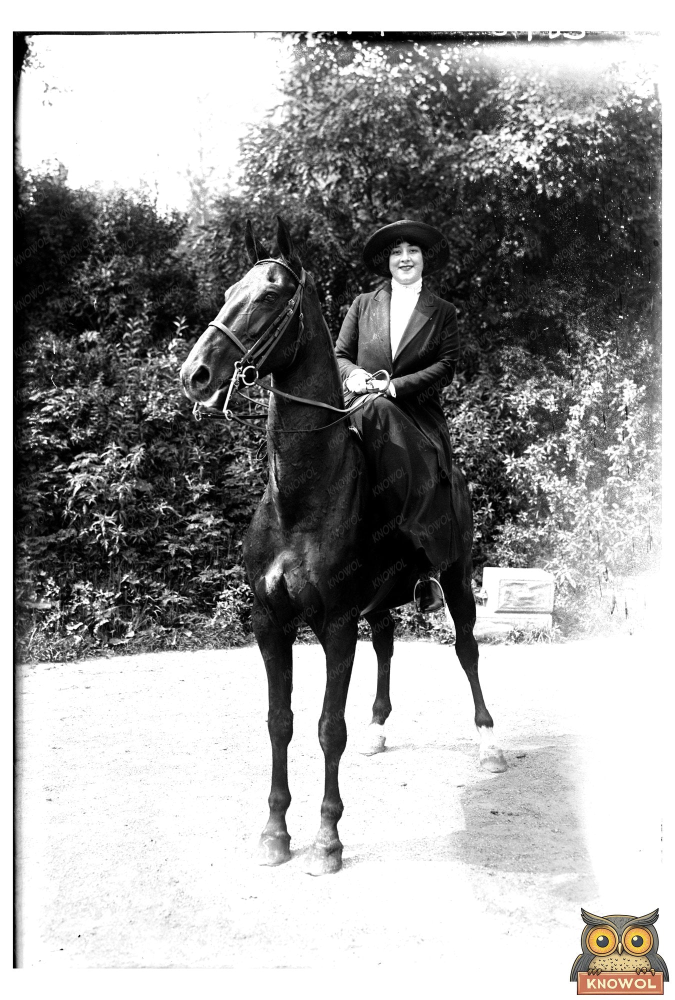 1920s Glass Plate Portrait of a Charismatic Individual