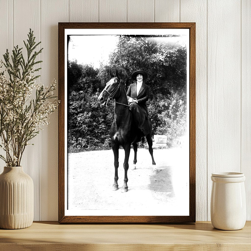 1920s Glass Plate Portrait of a Charismatic Individual