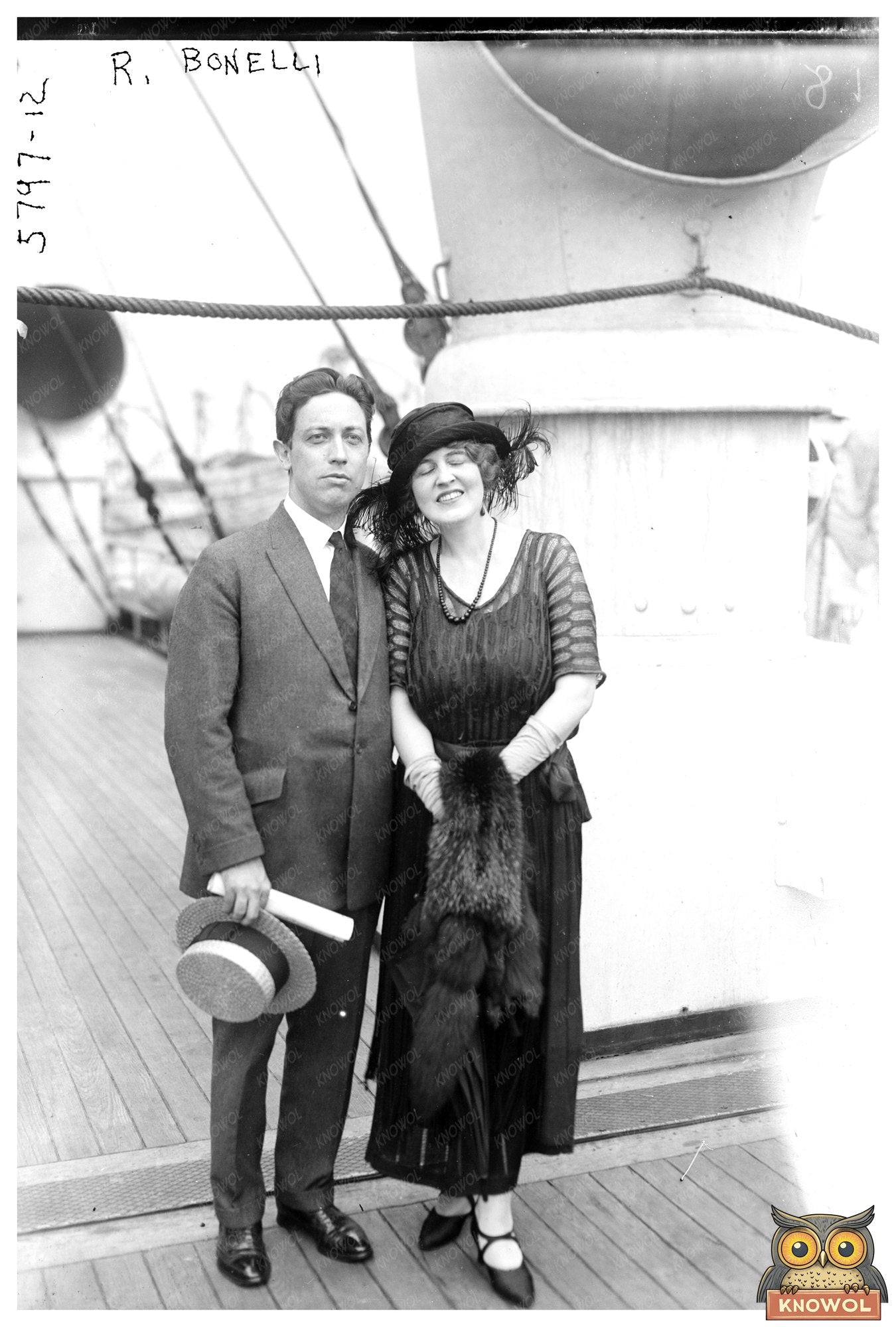 1920s Vintage Portrait of R. Bonelli in Historical Context