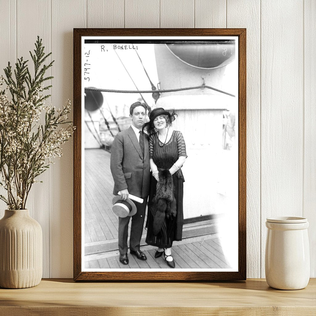 1920s Vintage Portrait of R. Bonelli in Historical Context