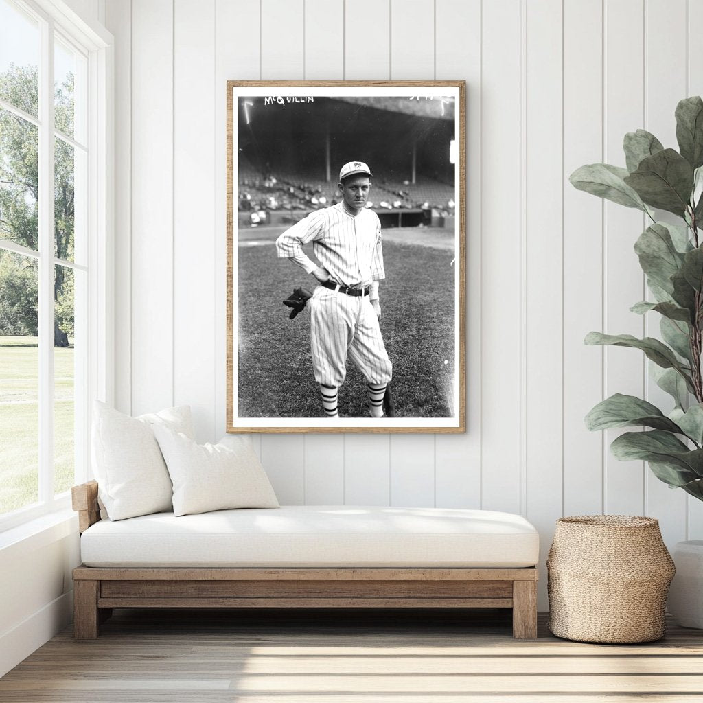 1922 Glass Negative of New York Baseball Star McQuillan
