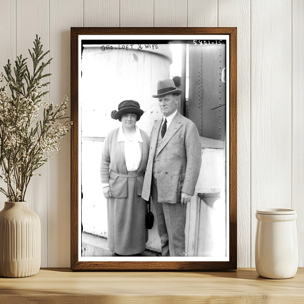 1920s American Couple Portrait: A Glimpse of Love