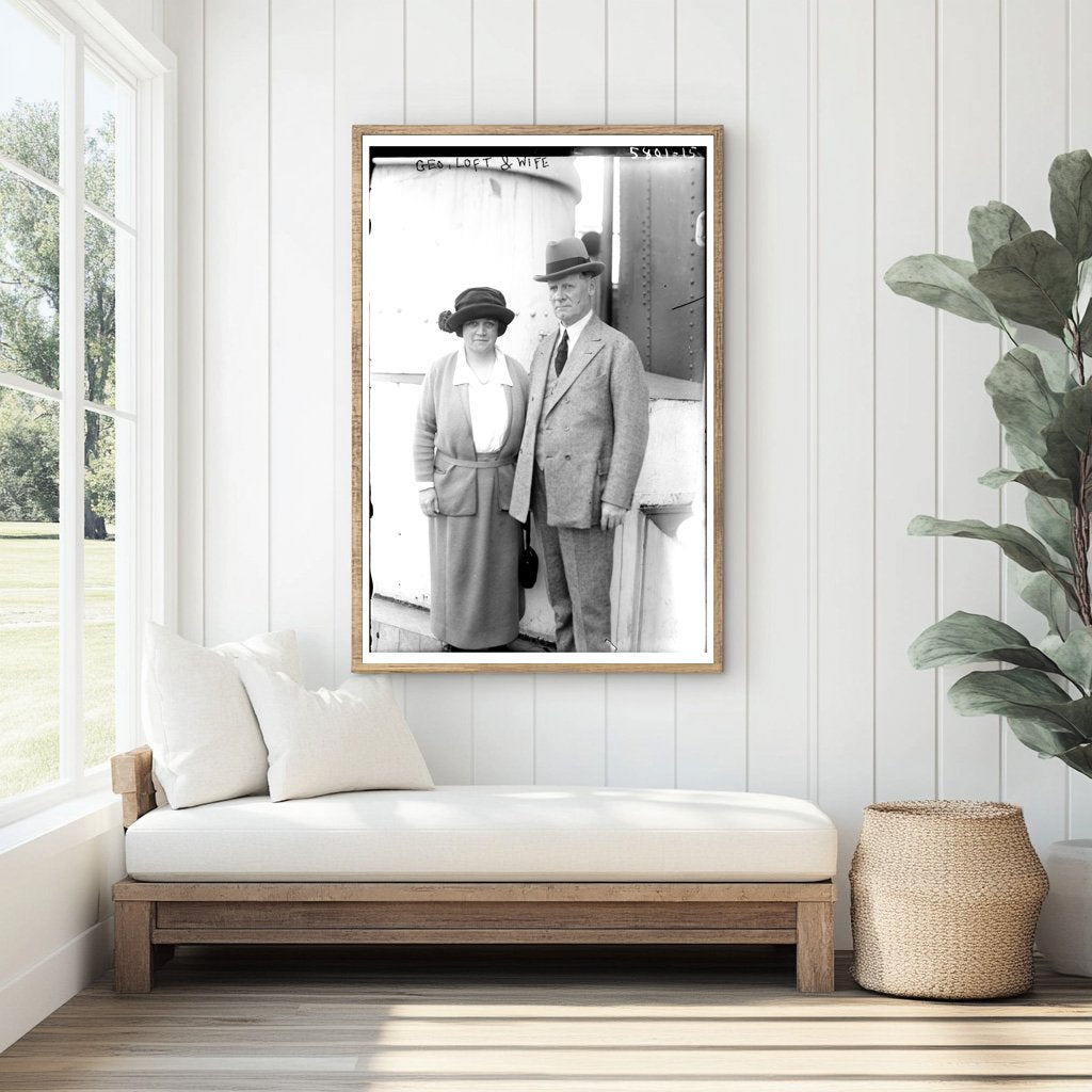 1920s American Couple Portrait: A Glimpse of Love