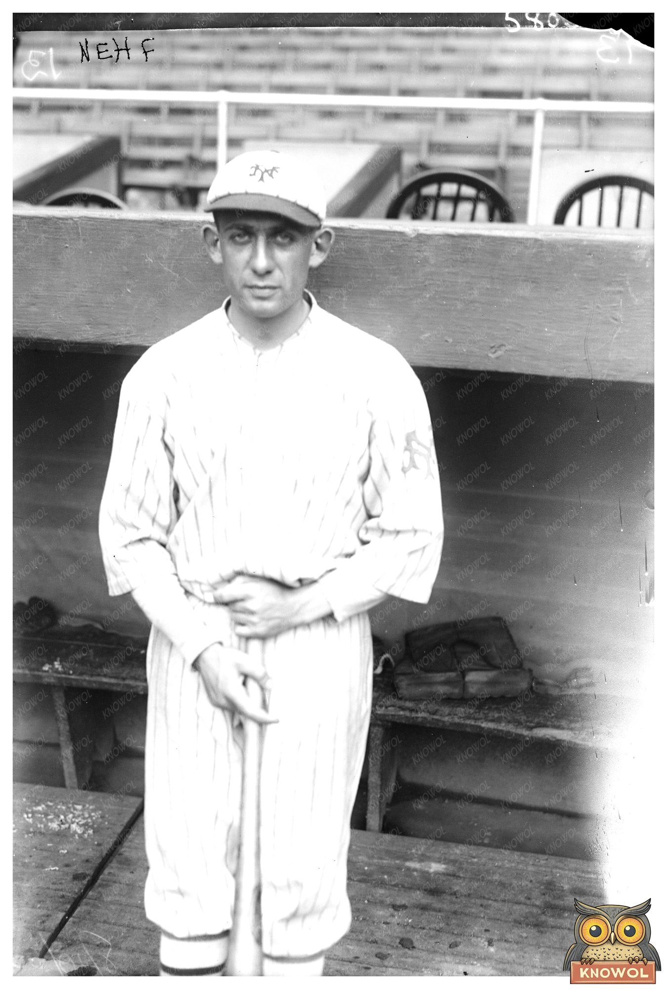 Vintage 1922 New York Giants Baseball Pitcher Action