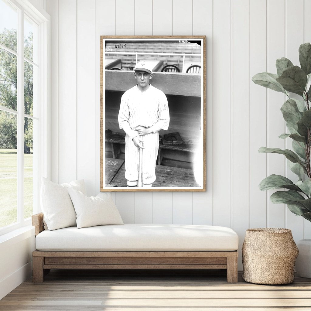 Vintage 1922 New York Giants Baseball Pitcher Action