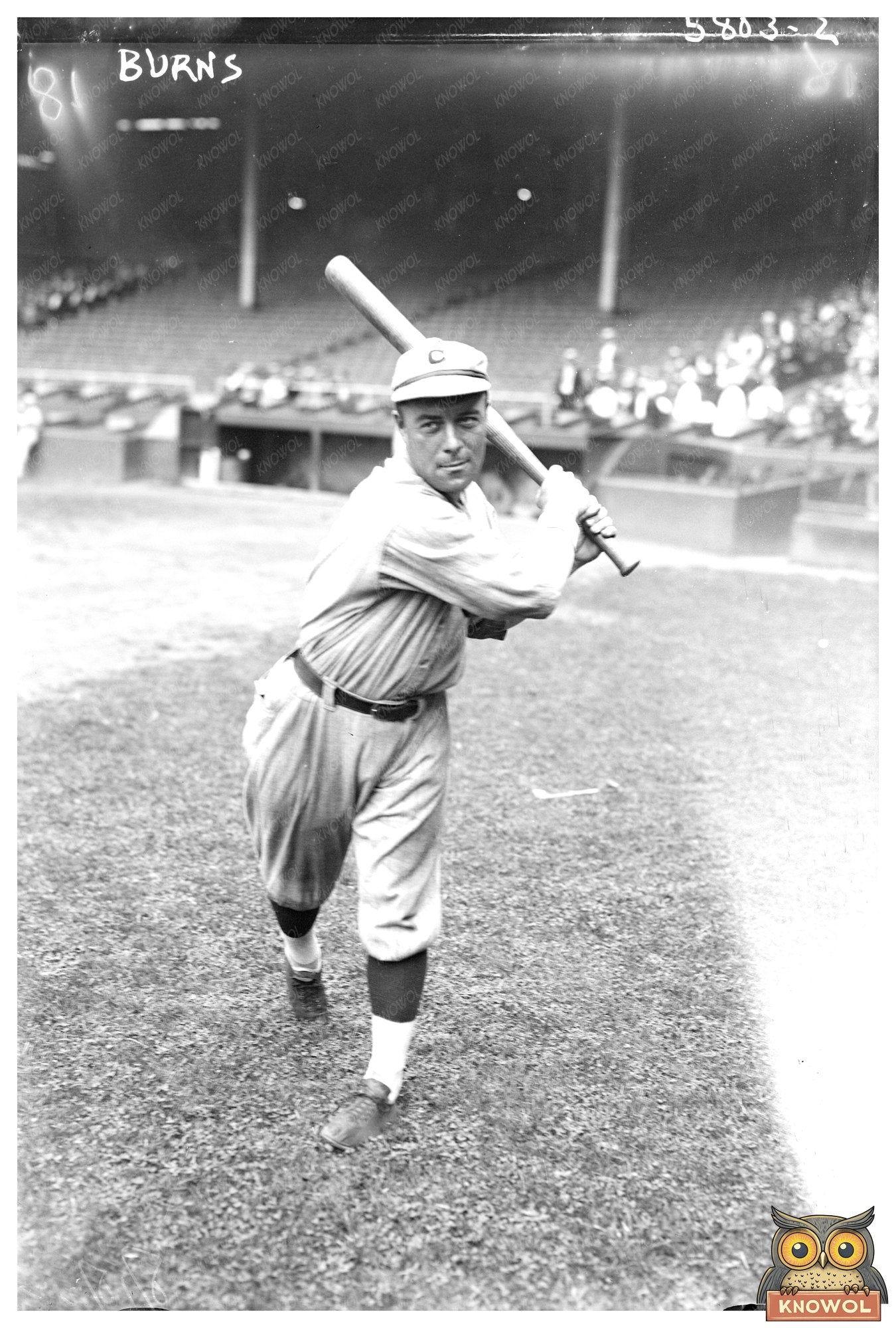 1922 Cincinnati Reds Baseball Star in Action
